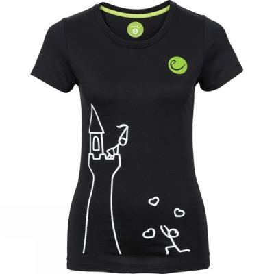 Tee Edelrid Rope Mujer - Negras / Verde - Chile KSG194782